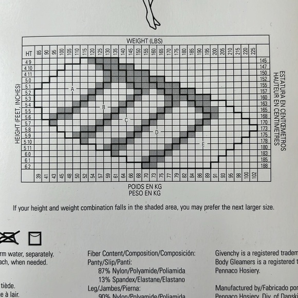 Givenchy Body Gleamers Shimmer Silver Control Top Sheer Leg Tights Pantyhose - Picture 6 of 6